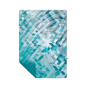 Rumpl The Original Puffy Blanket Geo Blue Junior Kid Size